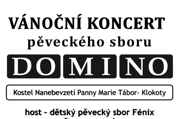 Vánoční koncert pěveckého souboru Domino