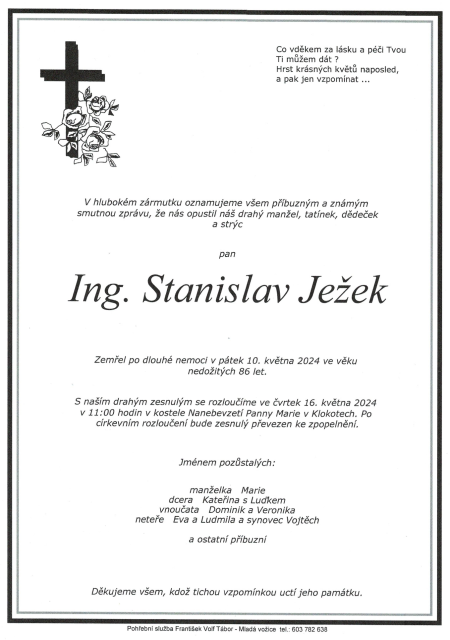 Ing. Stanislav Ježek