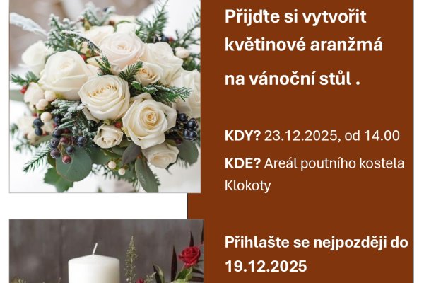 Vánoční květinová dílna Vánoční květinová dílna
